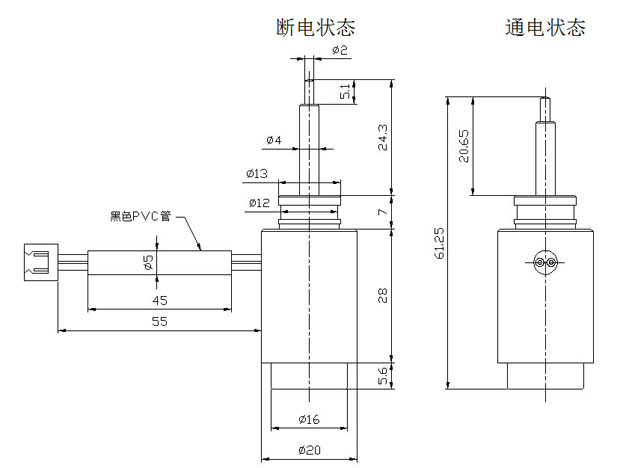 推动式圆管开云官方在线网页版-开云（中国）
尺寸图